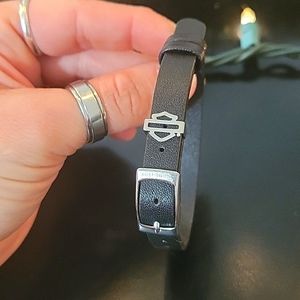 Harley Davidson leather bracelet